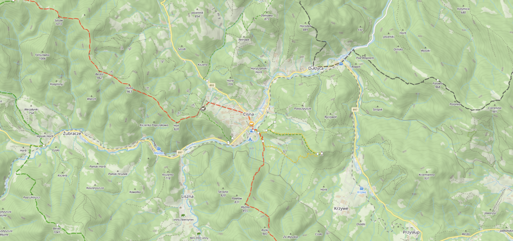 cisna szlaki